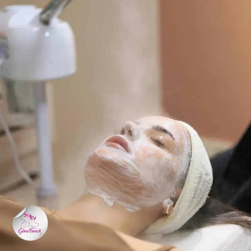 Relaxing facial treatment